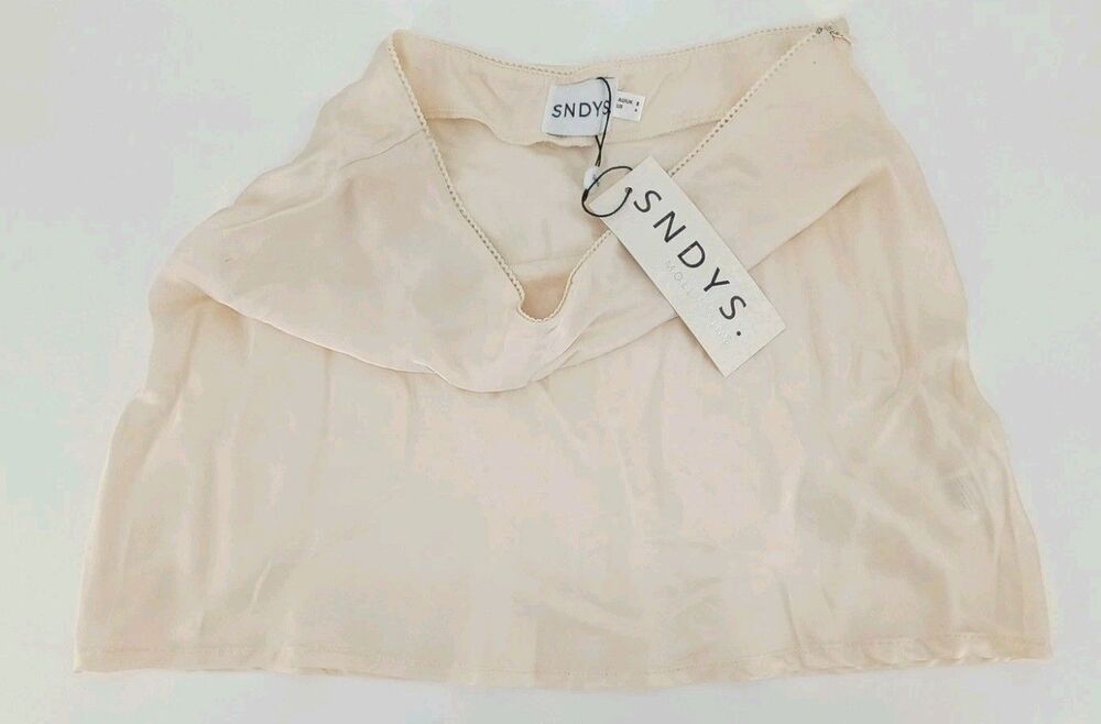 NWT Coquette Mini Skirt Almond XS Minimalist Capsule Neutral